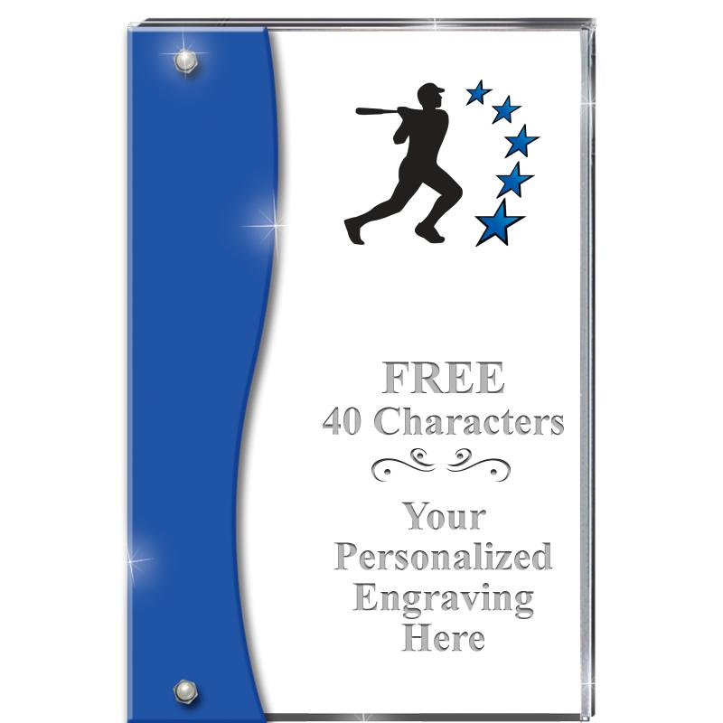 7.5" AZURE ACCENT WAVE ACRYLIC