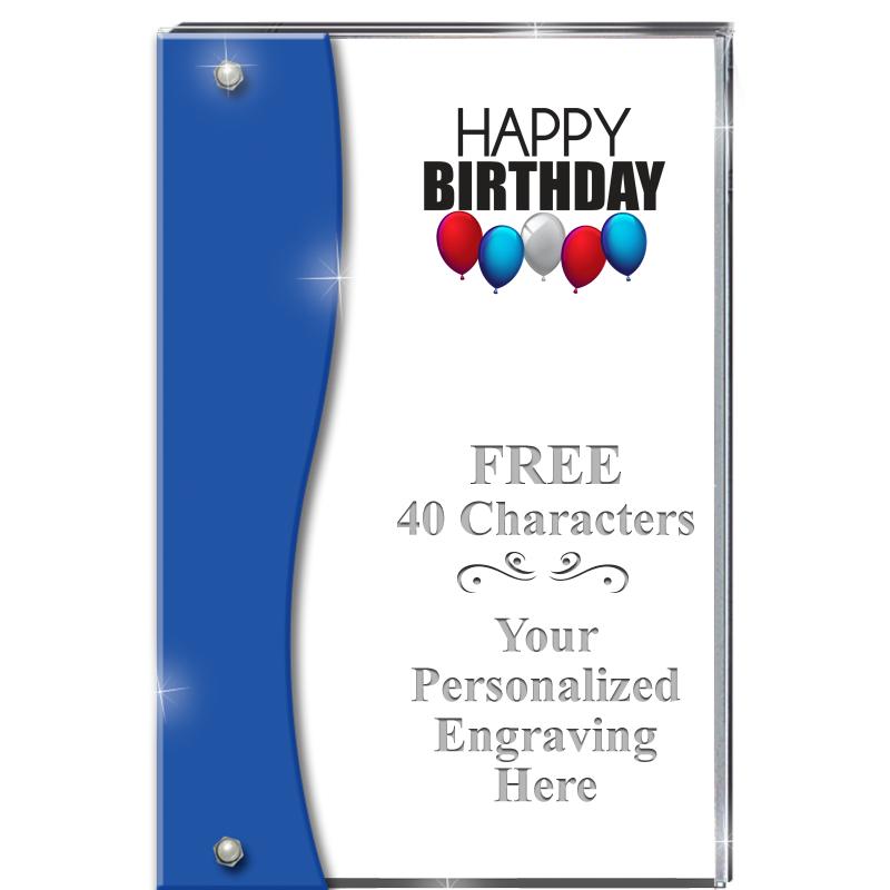 7.5" AZURE ACCENT WAVE ACRYLIC