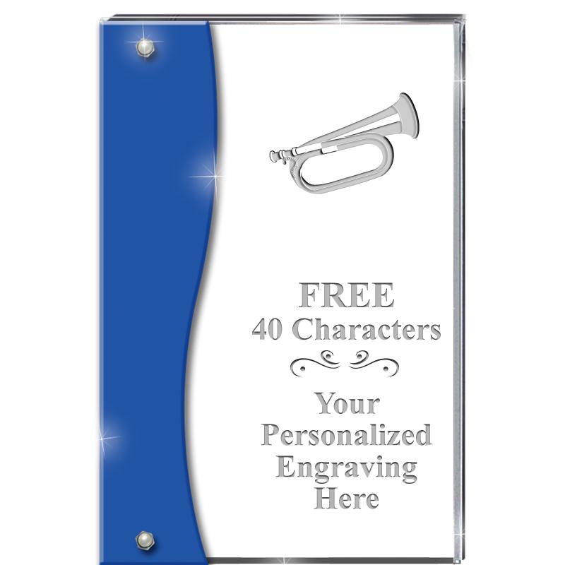 7.5" AZURE ACCENT WAVE ACRYLIC