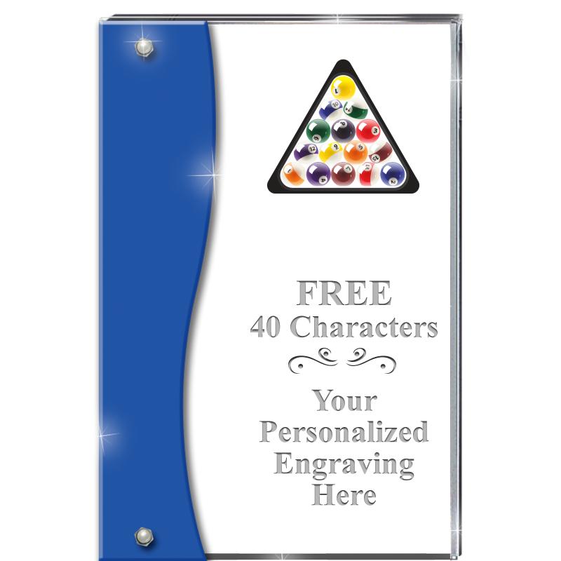 7.5" AZURE ACCENT WAVE ACRYLIC