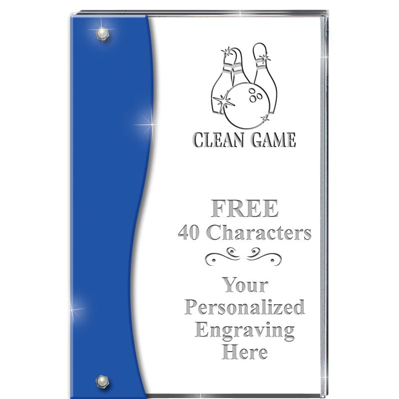 7.5" AZURE ACCENT WAVE ACRYLIC