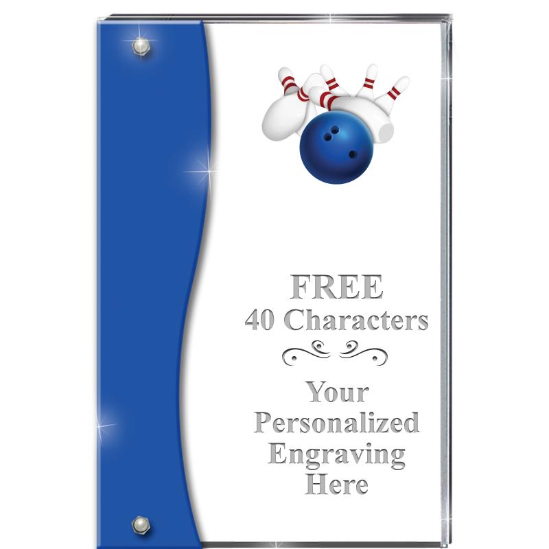 7.5" AZURE ACCENT WAVE ACRYLIC