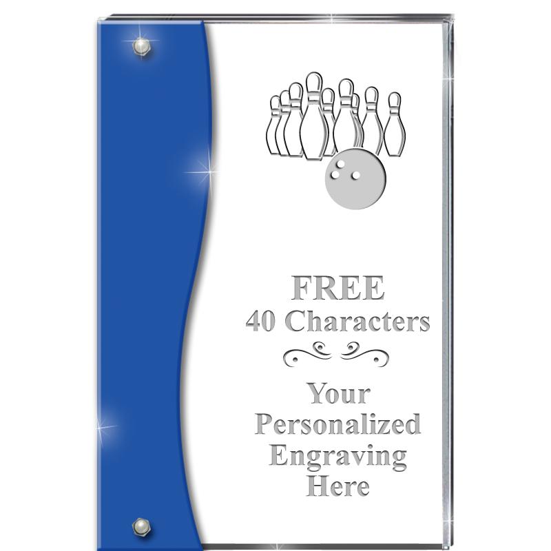 7.5" AZURE ACCENT WAVE ACRYLIC