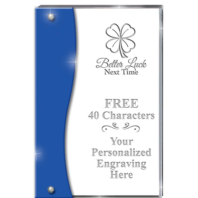 7.5" AZURE ACCENT WAVE ACRYLIC