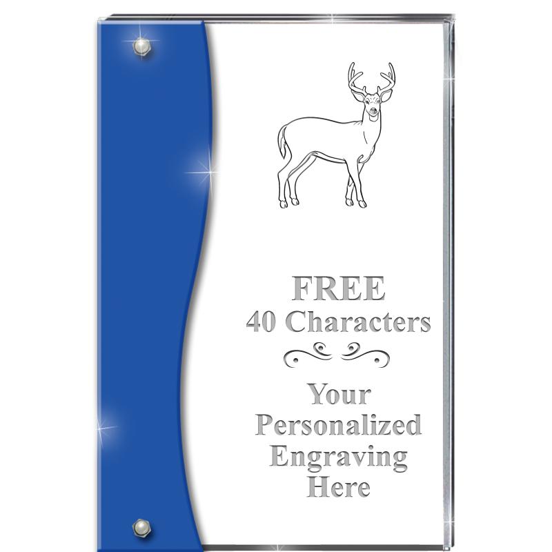 7.5" AZURE ACCENT WAVE ACRYLIC