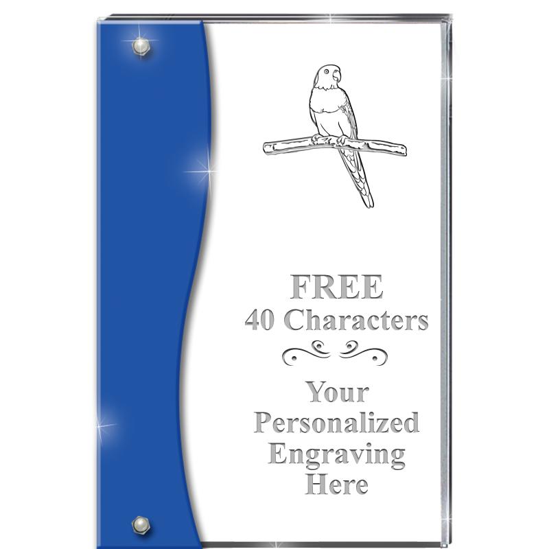 7.5" AZURE ACCENT WAVE ACRYLIC