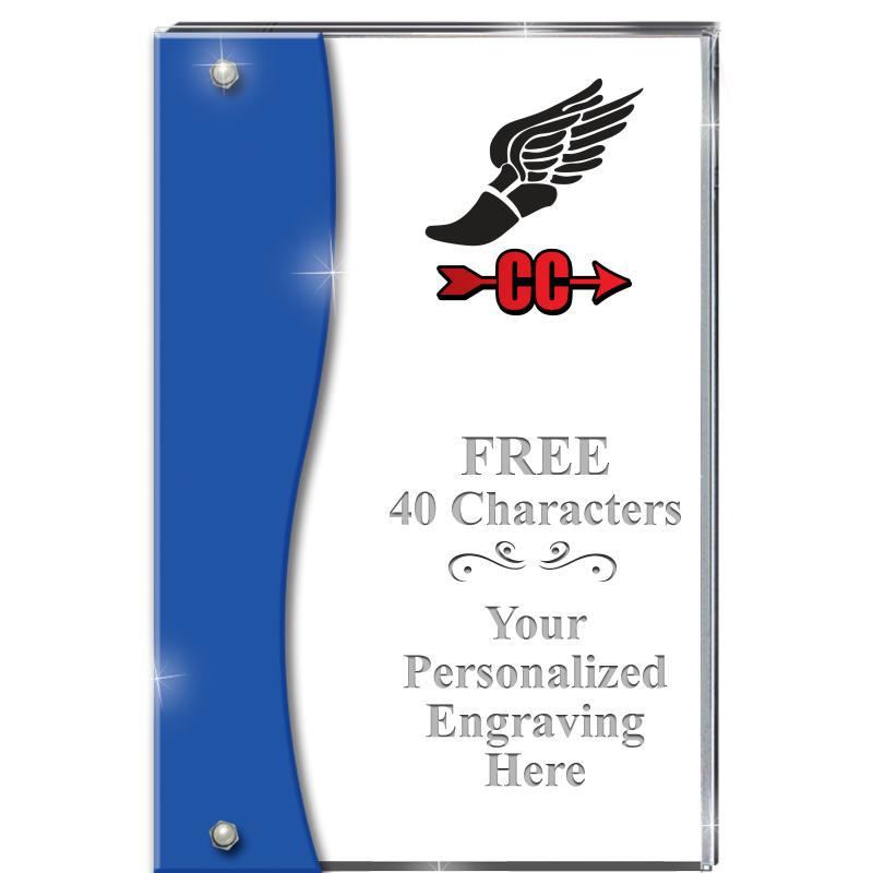 7.5" AZURE ACCENT WAVE ACRYLIC