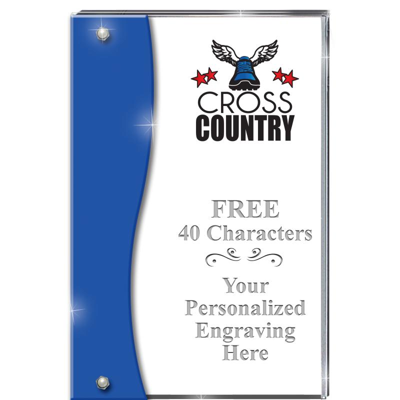 7.5" AZURE ACCENT WAVE ACRYLIC