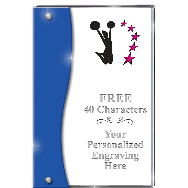 7.5" AZURE ACCENT WAVE ACRYLIC