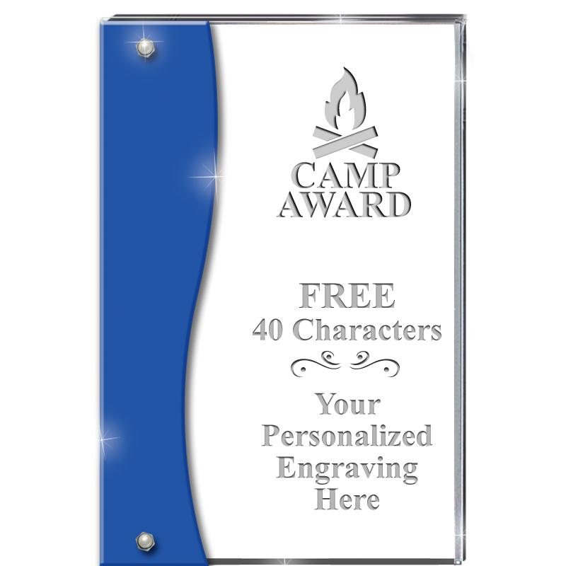 7.5" AZURE ACCENT WAVE ACRYLIC