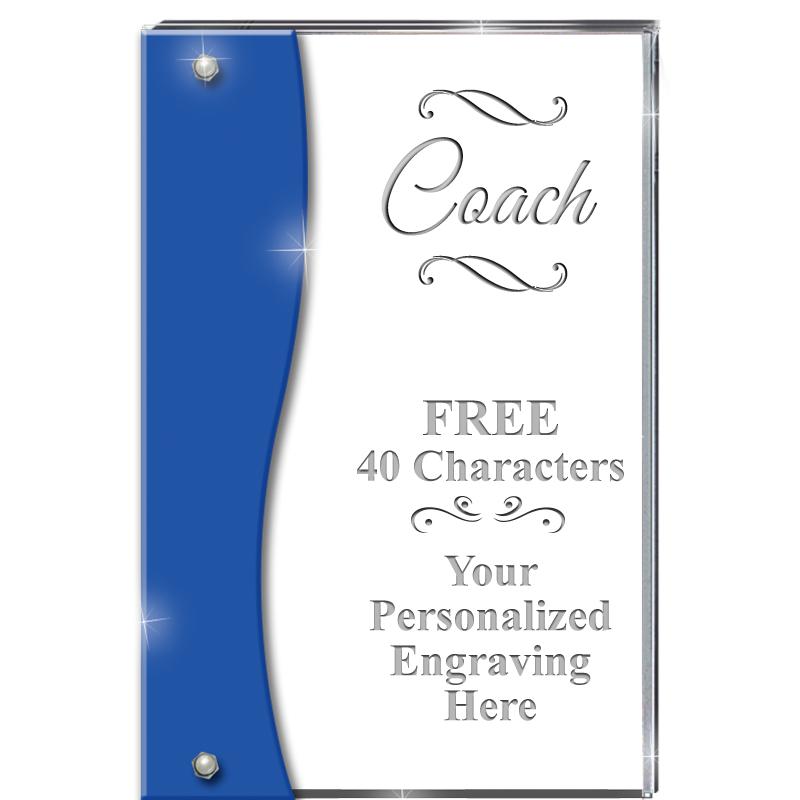 7.5" AZURE ACCENT WAVE ACRYLIC