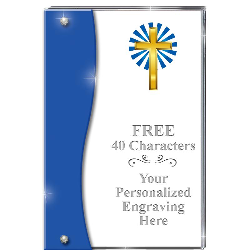 7.5" AZURE ACCENT WAVE ACRYLIC