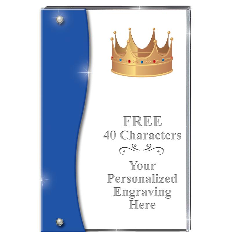 7.5" AZURE ACCENT WAVE ACRYLIC