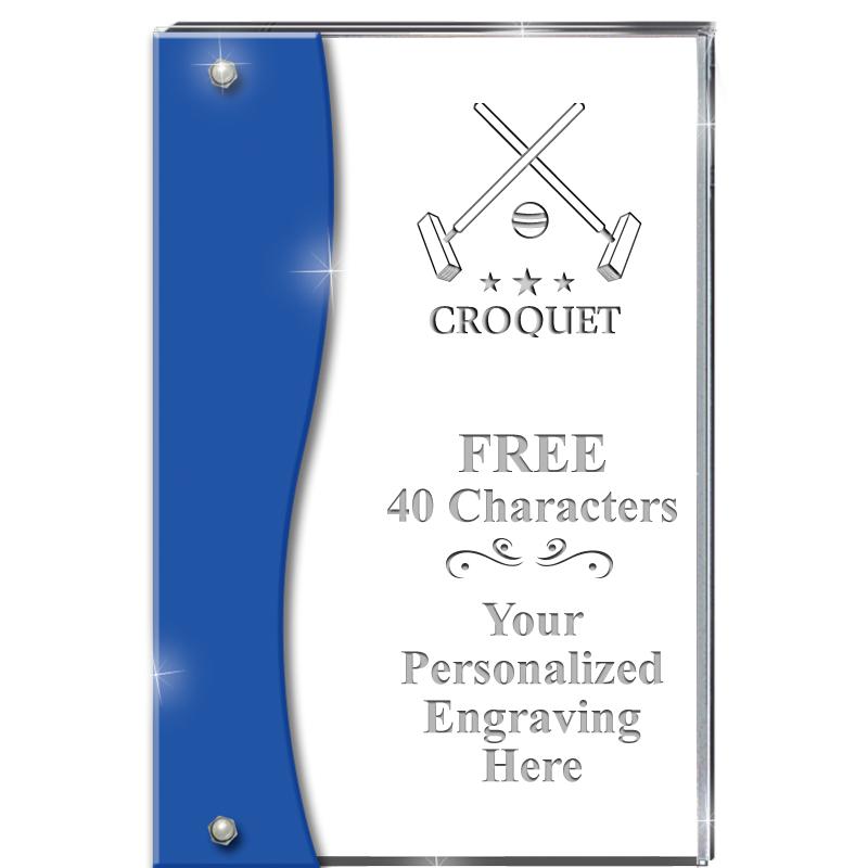 7.5" AZURE ACCENT WAVE ACRYLIC