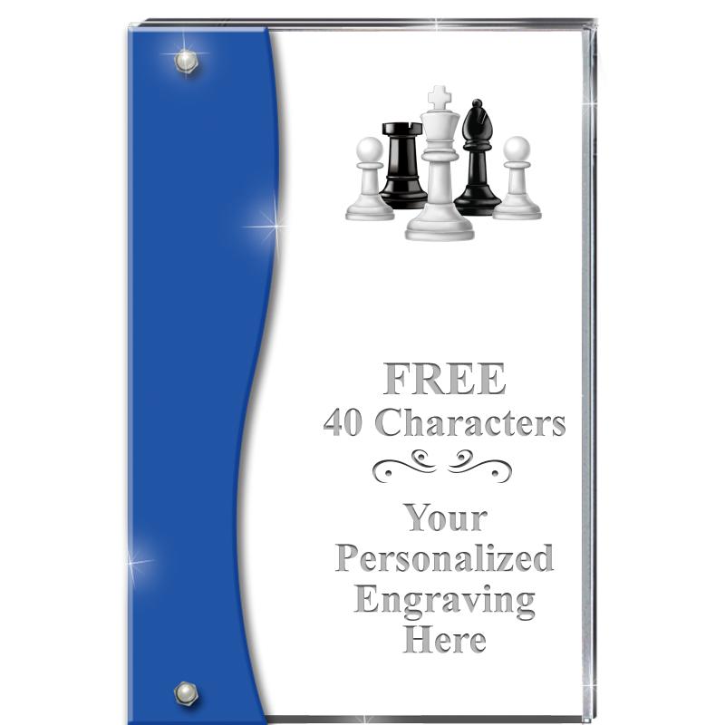 7.5" AZURE ACCENT WAVE ACRYLIC