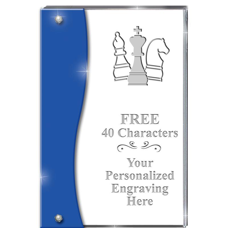 7.5" AZURE ACCENT WAVE ACRYLIC