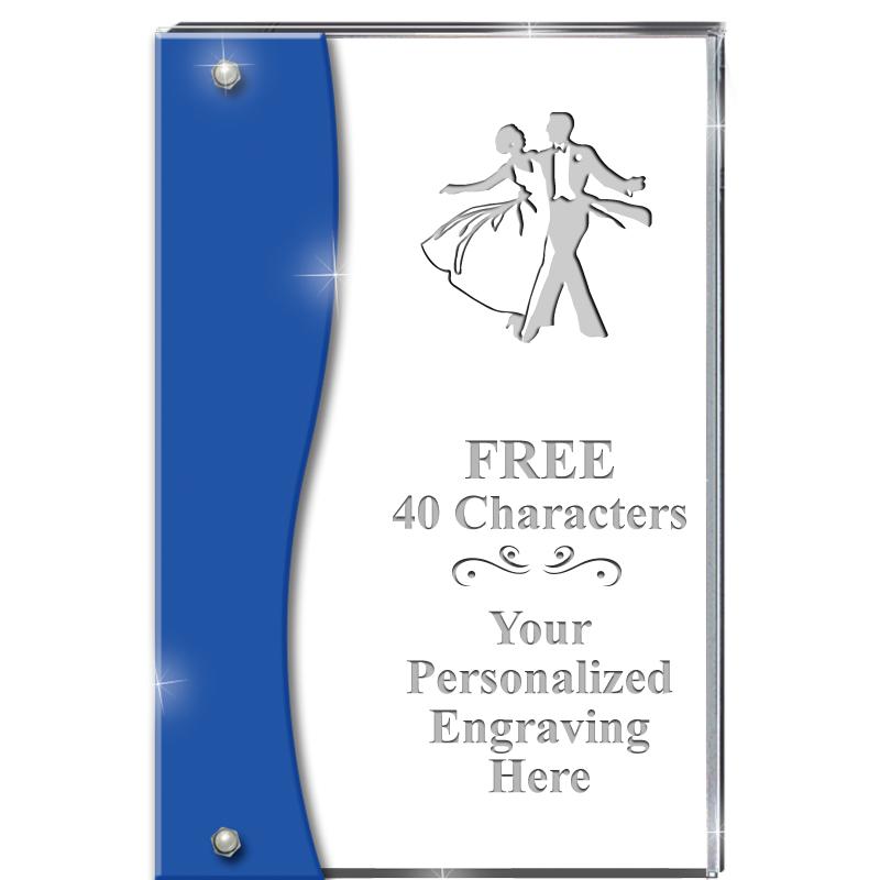 7.5" AZURE ACCENT WAVE ACRYLIC