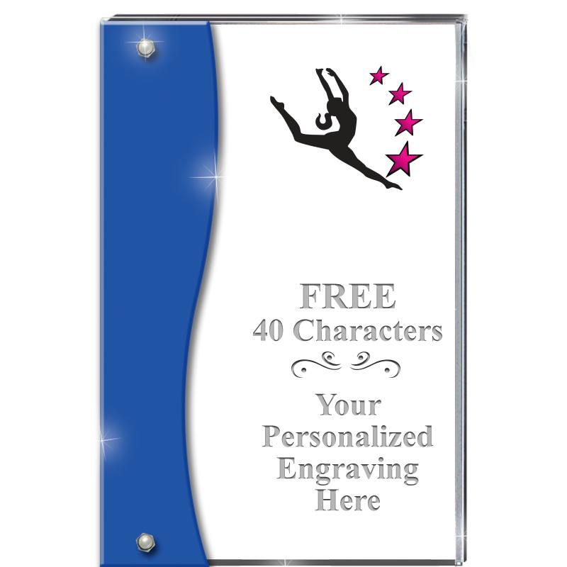 7.5" AZURE ACCENT WAVE ACRYLIC