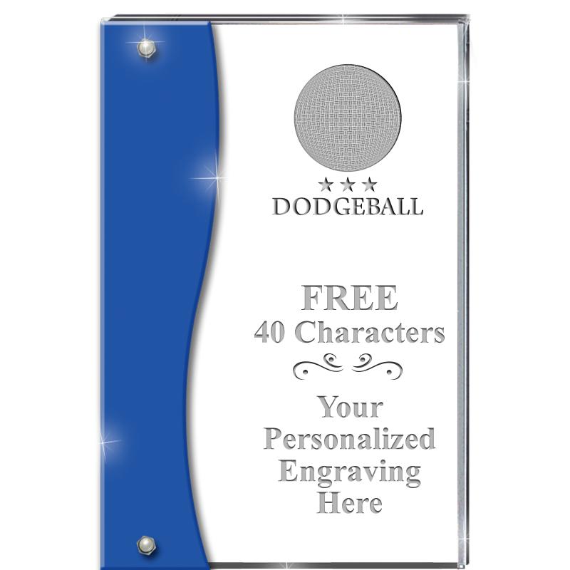 7.5" AZURE ACCENT WAVE ACRYLIC