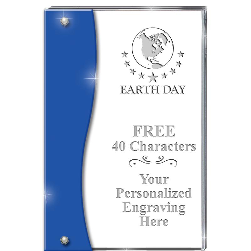 7.5" AZURE ACCENT WAVE ACRYLIC