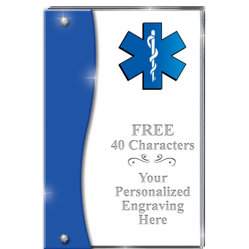 7.5" AZURE ACCENT WAVE ACRYLIC