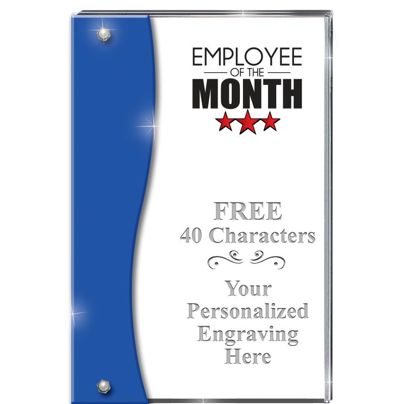 7.5" AZURE ACCENT WAVE ACRYLIC