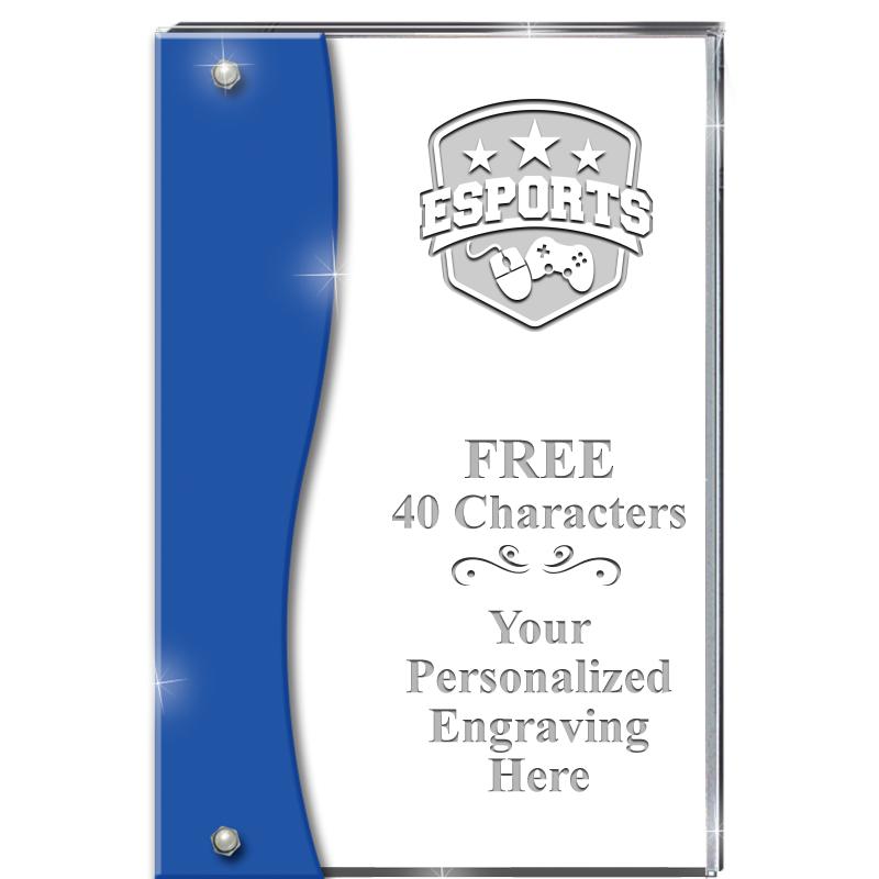 7.5" AZURE ACCENT WAVE ACRYLIC