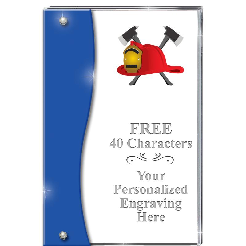 7.5" AZURE ACCENT WAVE ACRYLIC