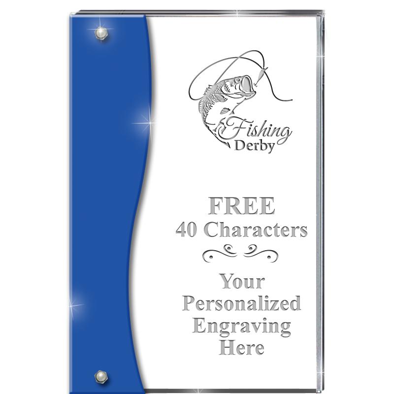 7.5" AZURE ACCENT WAVE ACRYLIC