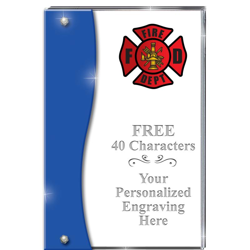 7.5" AZURE ACCENT WAVE ACRYLIC