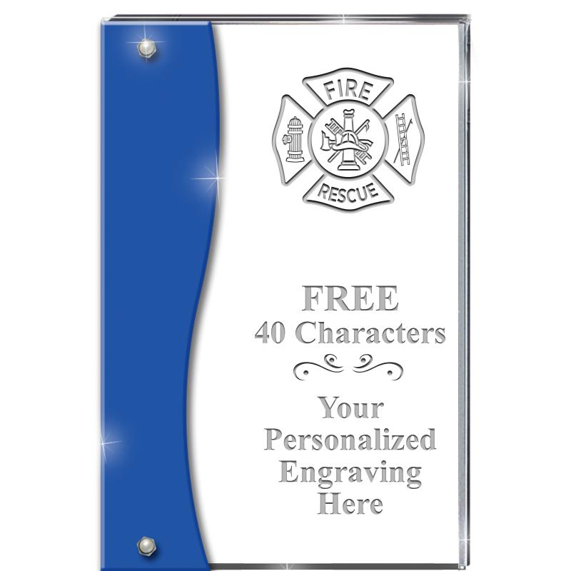 7.5" AZURE ACCENT WAVE ACRYLIC