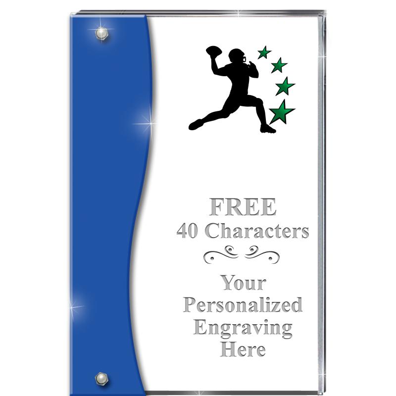 7.5" AZURE ACCENT WAVE ACRYLIC