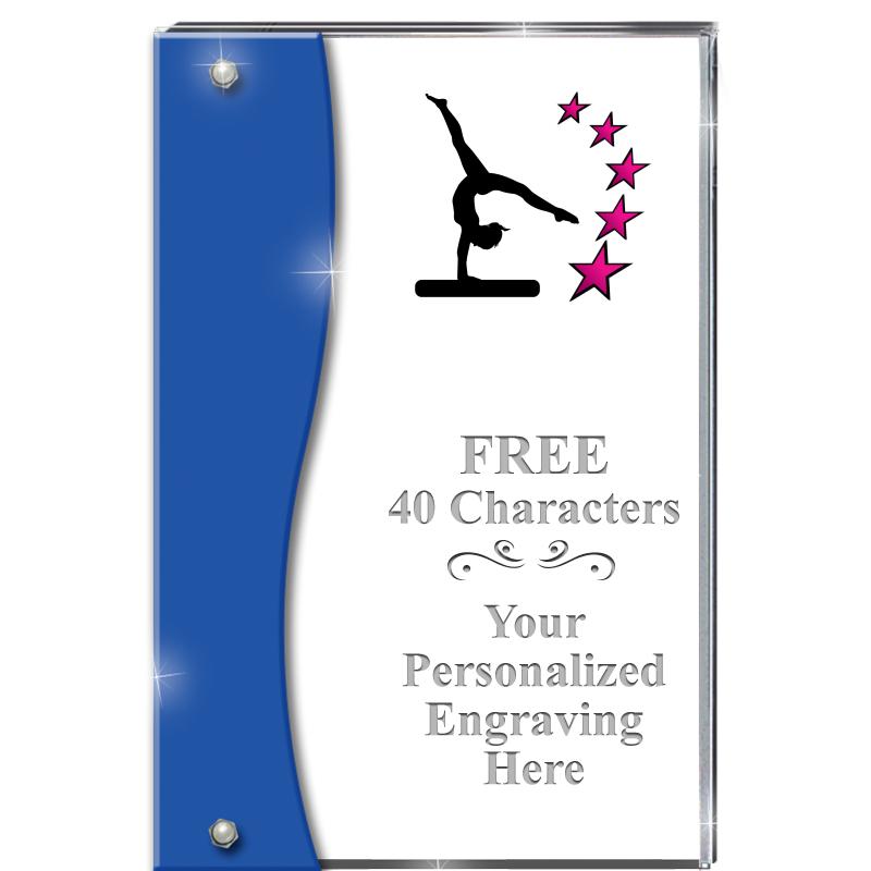 7.5" AZURE ACCENT WAVE ACRYLIC