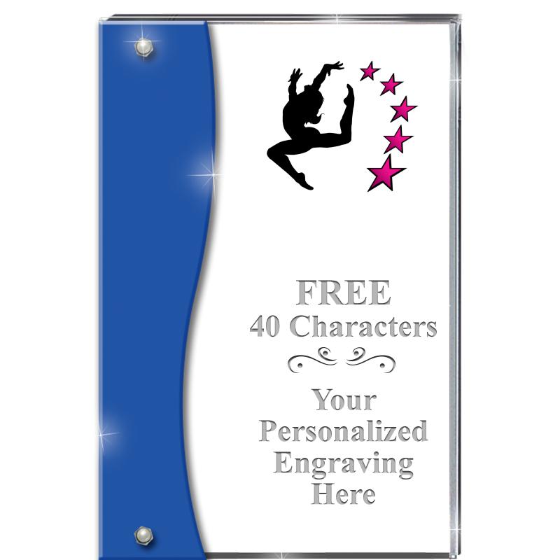 7.5" AZURE ACCENT WAVE ACRYLIC