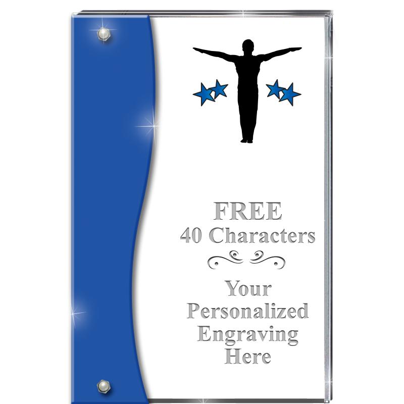 7.5" AZURE ACCENT WAVE ACRYLIC