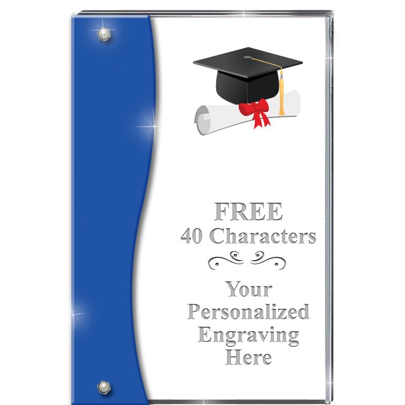 7.5" AZURE ACCENT WAVE ACRYLIC