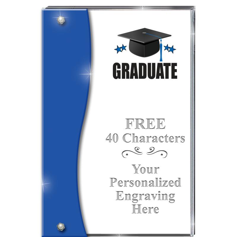 7.5" AZURE ACCENT WAVE ACRYLIC