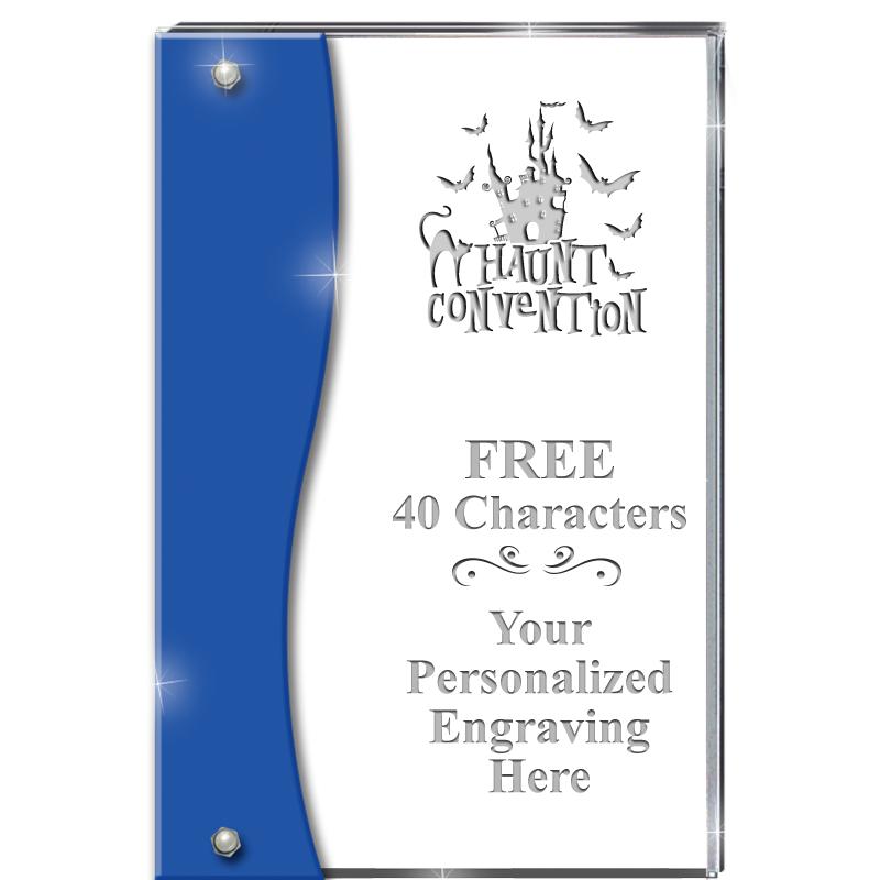 7.5" AZURE ACCENT WAVE ACRYLIC