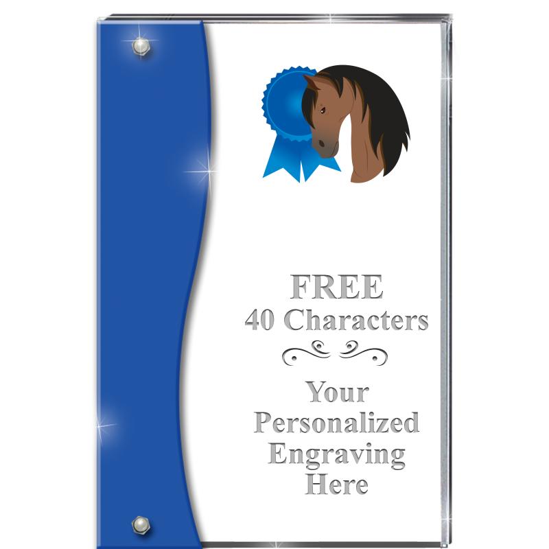 7.5" AZURE ACCENT WAVE ACRYLIC