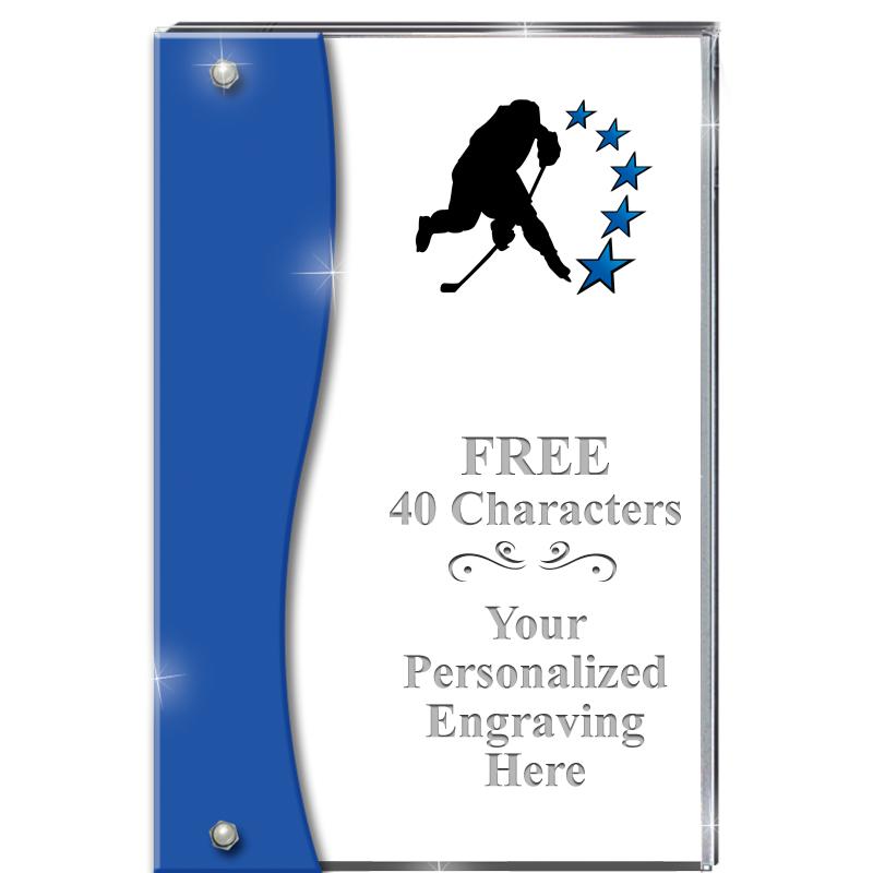 7.5" AZURE ACCENT WAVE ACRYLIC