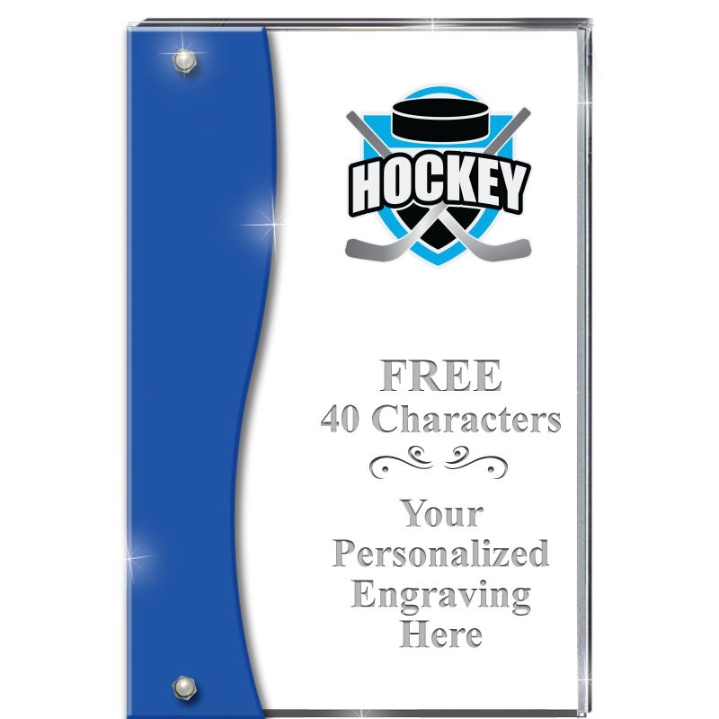 7.5" AZURE ACCENT WAVE ACRYLIC