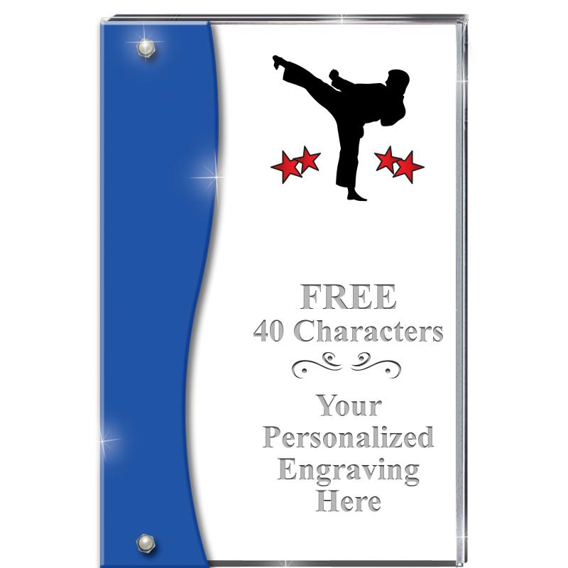 7.5" AZURE ACCENT WAVE ACRYLIC