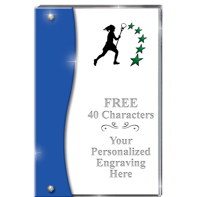 7.5" AZURE ACCENT WAVE ACRYLIC