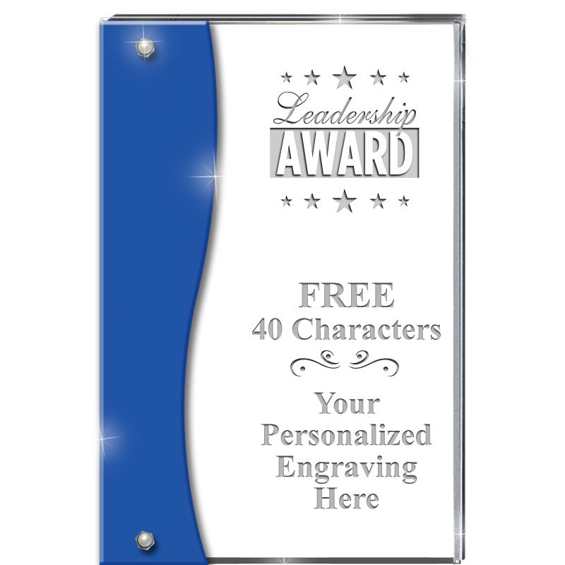 7.5" AZURE ACCENT WAVE ACRYLIC