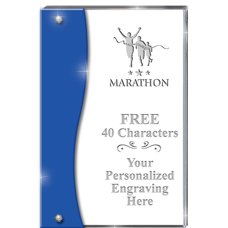 7.5" AZURE ACCENT WAVE ACRYLIC