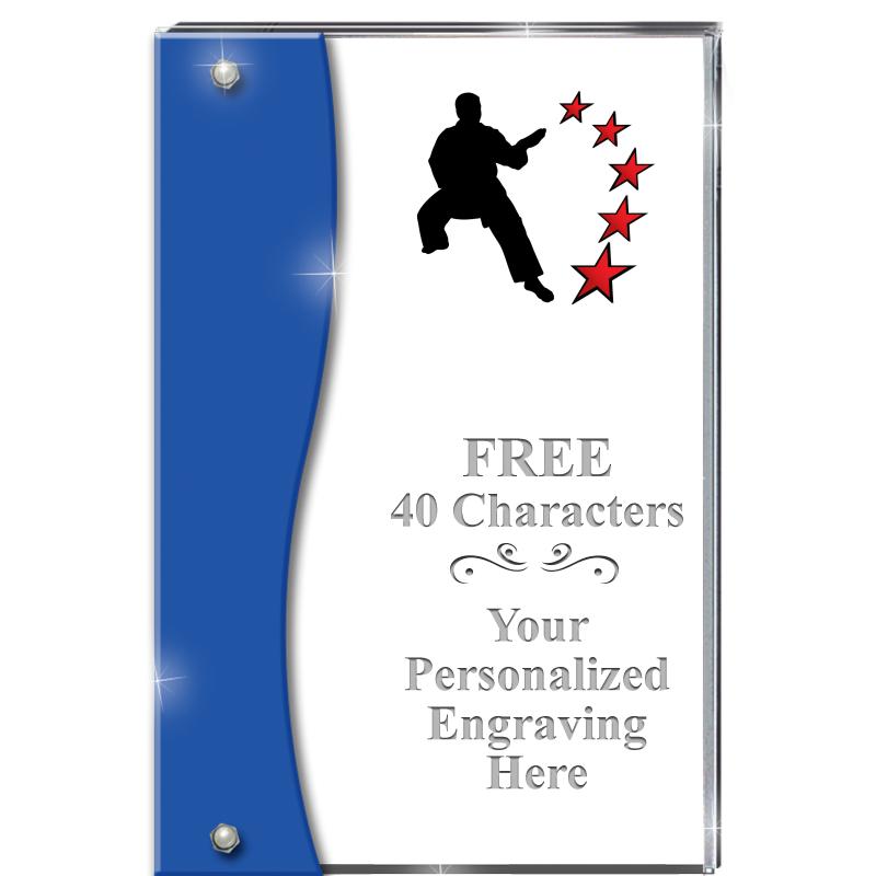 7.5" AZURE ACCENT WAVE ACRYLIC