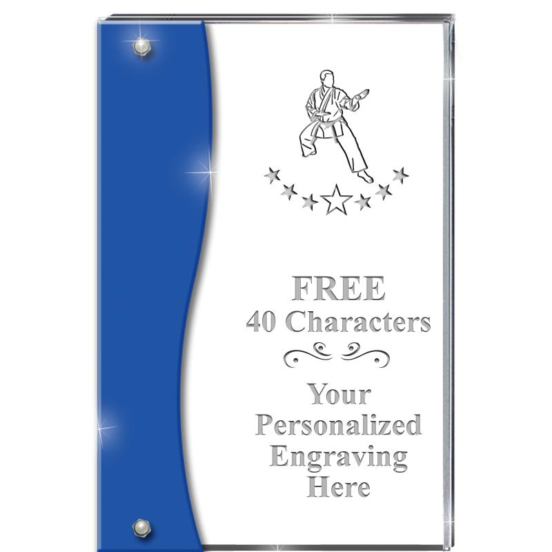 7.5" AZURE ACCENT WAVE ACRYLIC