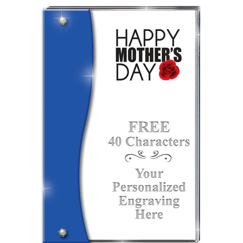 7.5" AZURE ACCENT WAVE ACRYLIC