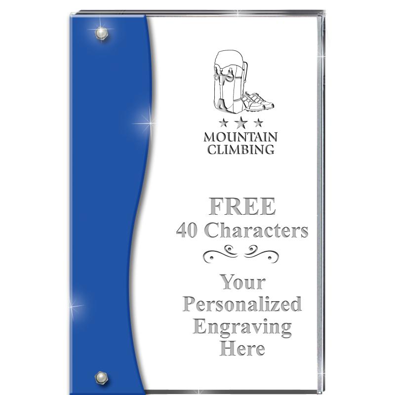 7.5" AZURE ACCENT WAVE ACRYLIC