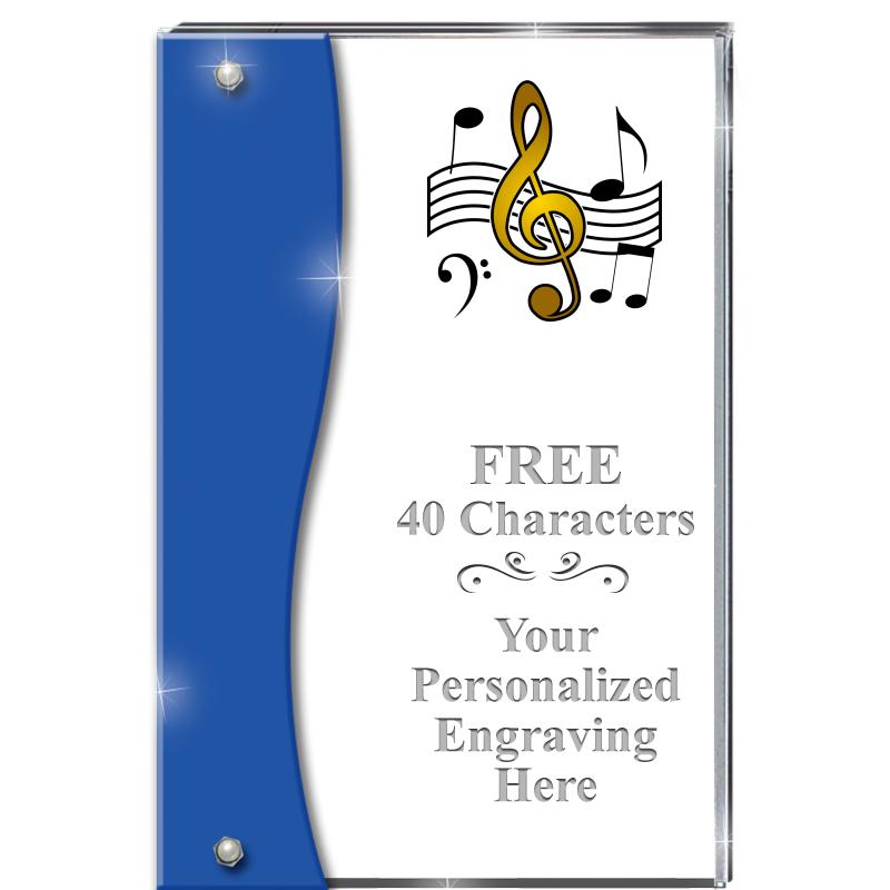 7.5" AZURE ACCENT WAVE ACRYLIC